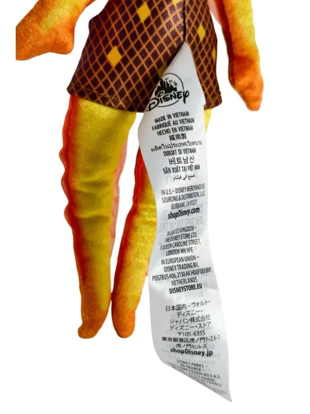 Disney Pixar Elemental Plush Toy Fire Character 14.25” Yellow Orange Flame Doll